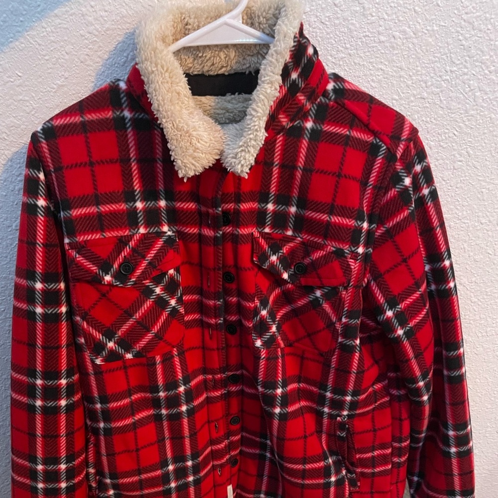 Medium red soho flannel.